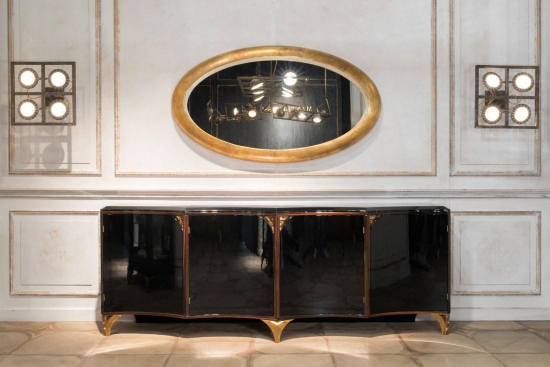 ERMES Wood veneer sideboard with doors