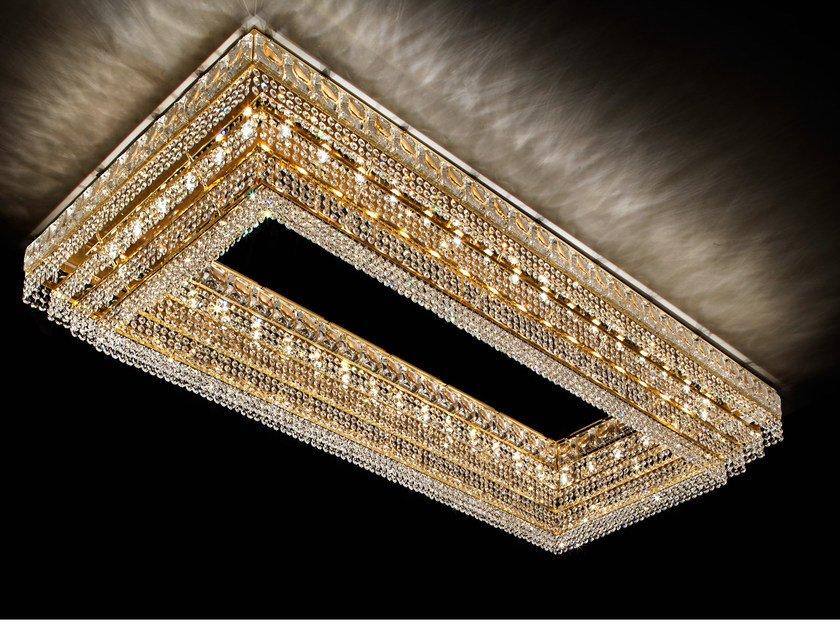 IMPERO &AMP; DECO VE 821 Incandescent metal ceiling lamp with crystals