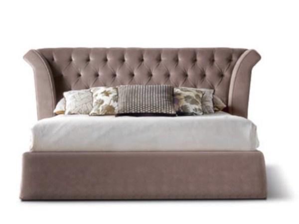 SHELL Bed with tufted headboard