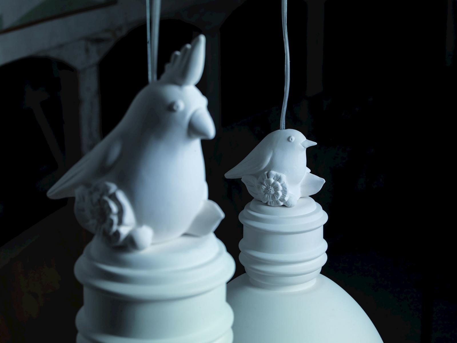 PEPO White-paste decoration for pendant lamp, little bird shaped