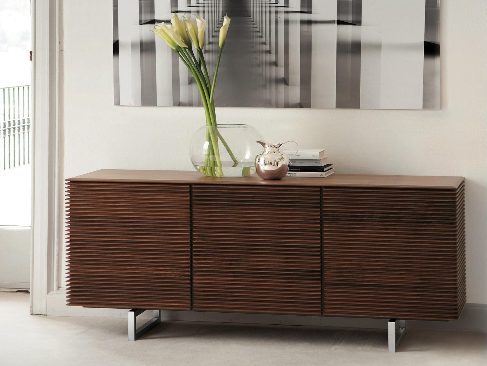 RIGA Walnut sideboard with doors
