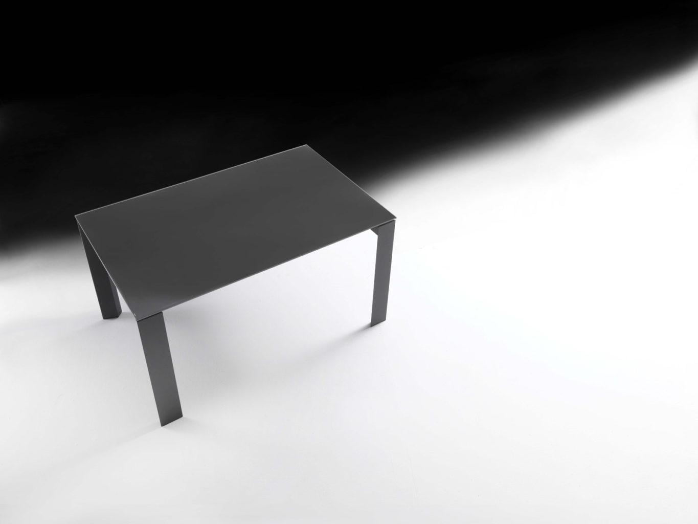 PASCAL Rectangular glass table