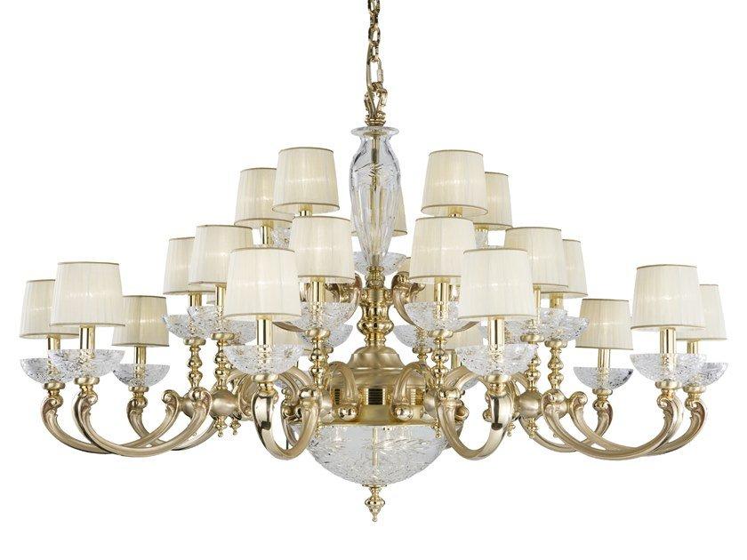 OFELIA 257/25+3 French Gold chandelier with crystal
