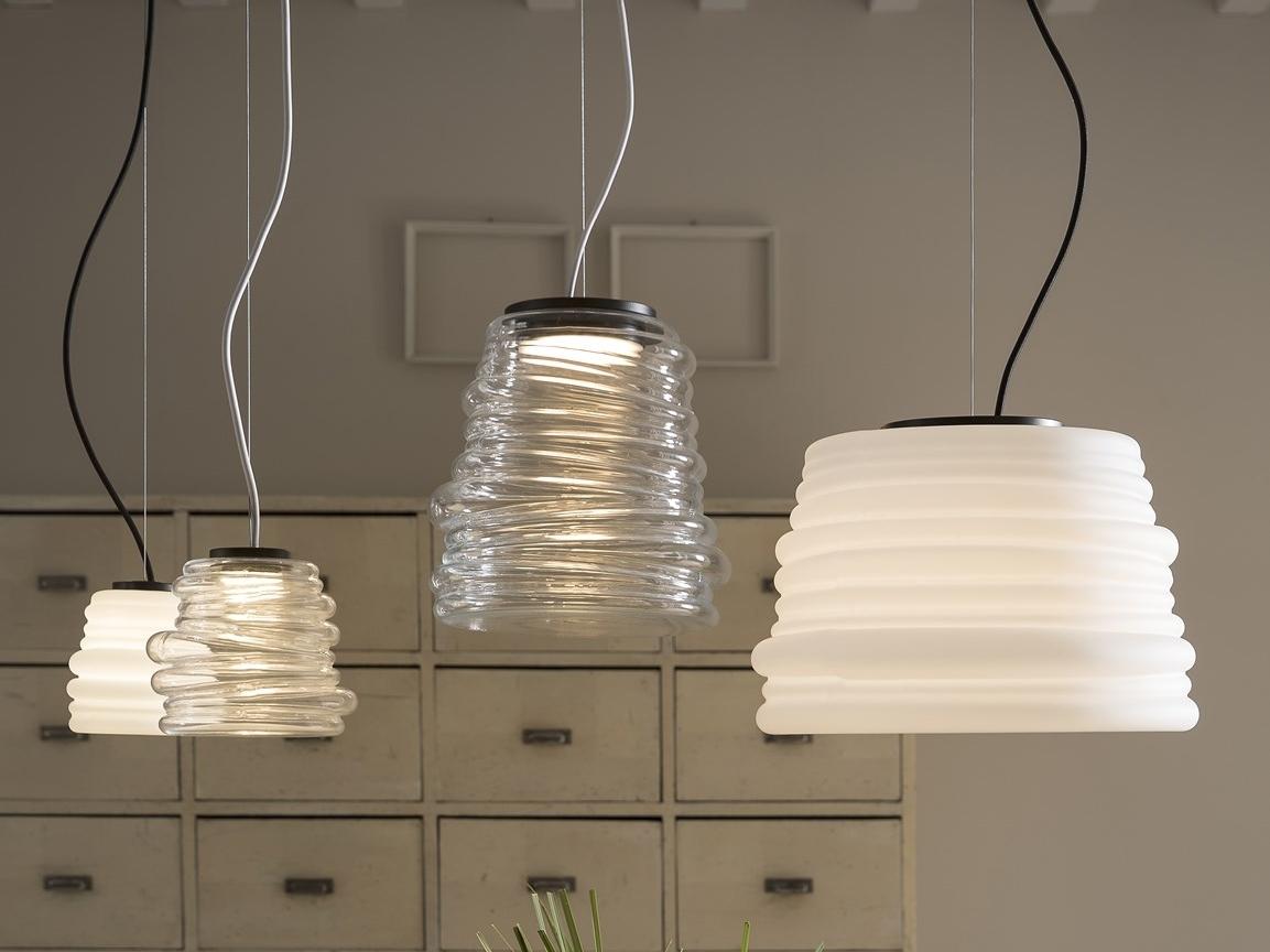 BIBENDUM Glass pendant lamp