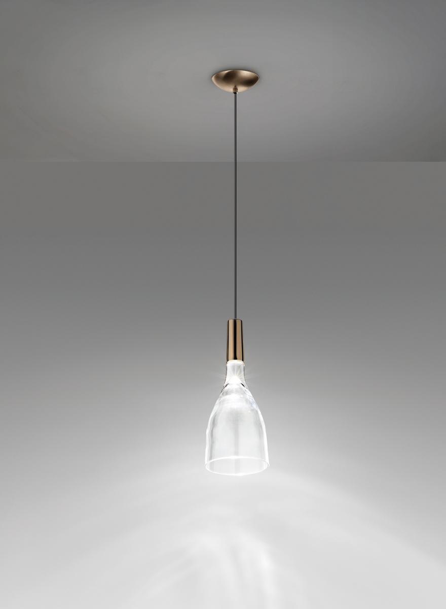 SCINTILLA LED direct light glass pendant lamp