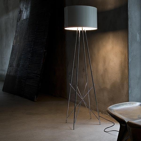 RAY F Chrome plated floor lamp