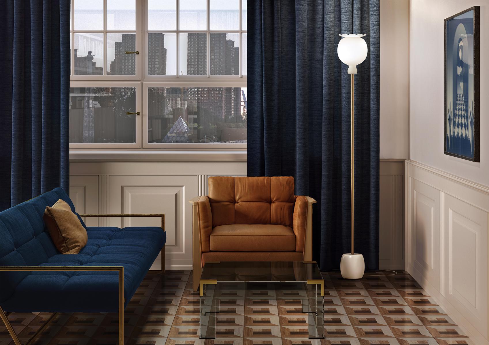OPYO Opal glass floor lamp