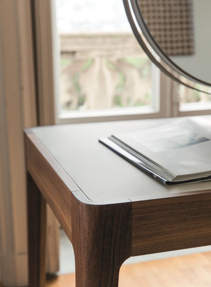 AFRODITE Walnut secretary desk with drawers