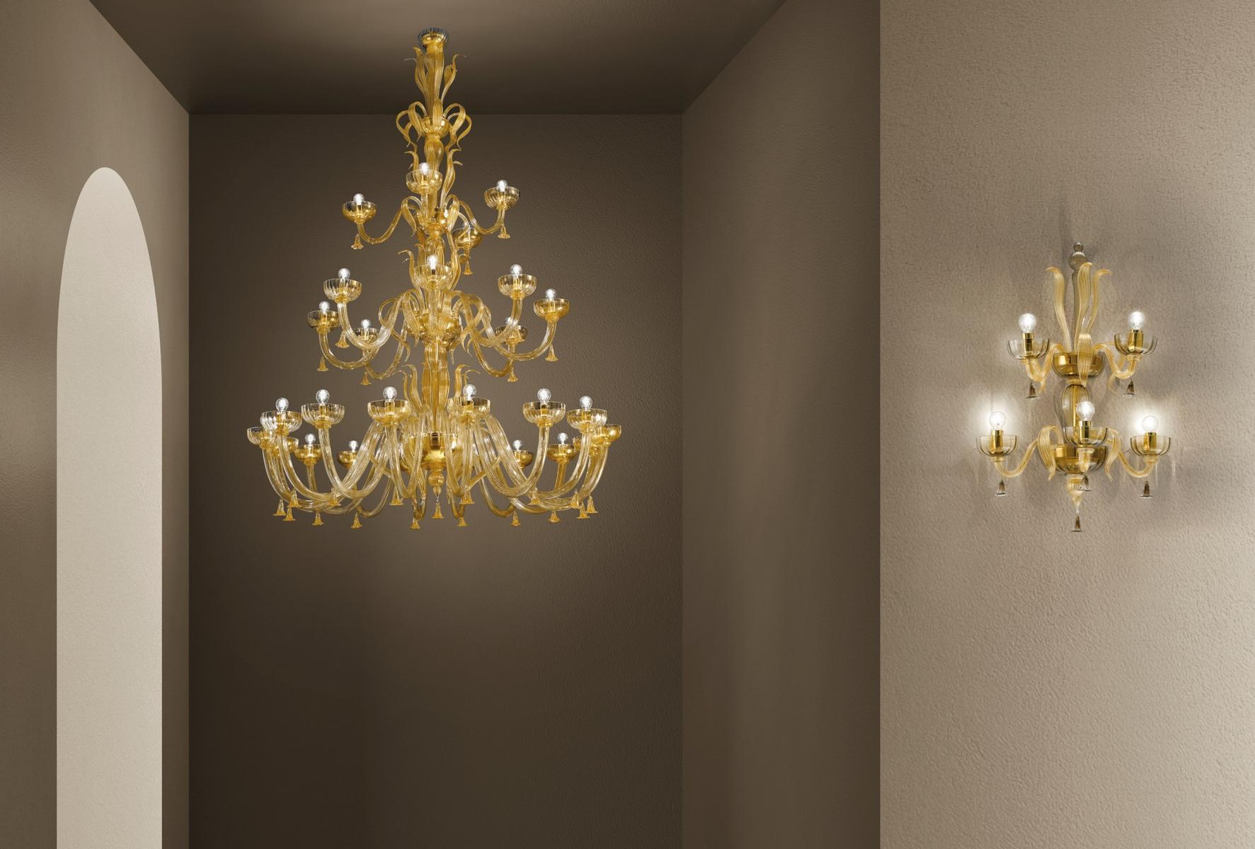FOSCARI Glass chandelier