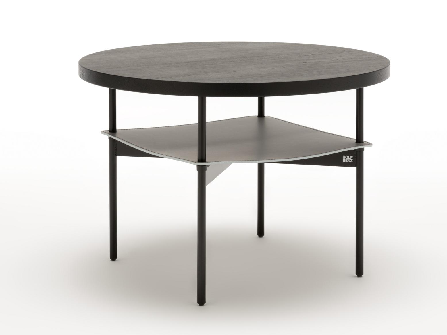 925 Round wooden coffee table for living room