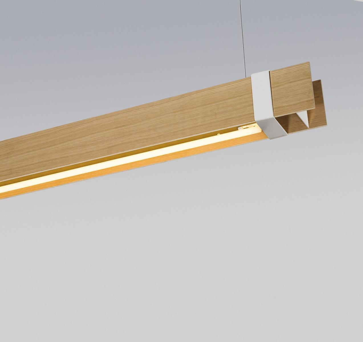 MR BEAM LED wood and aluminium pendant lamp