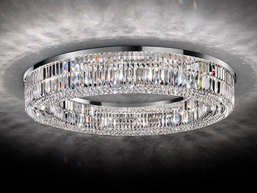 IMPERO &AMP; DECO VE 760 PL RD Incandescent metal ceiling lamp with crystals