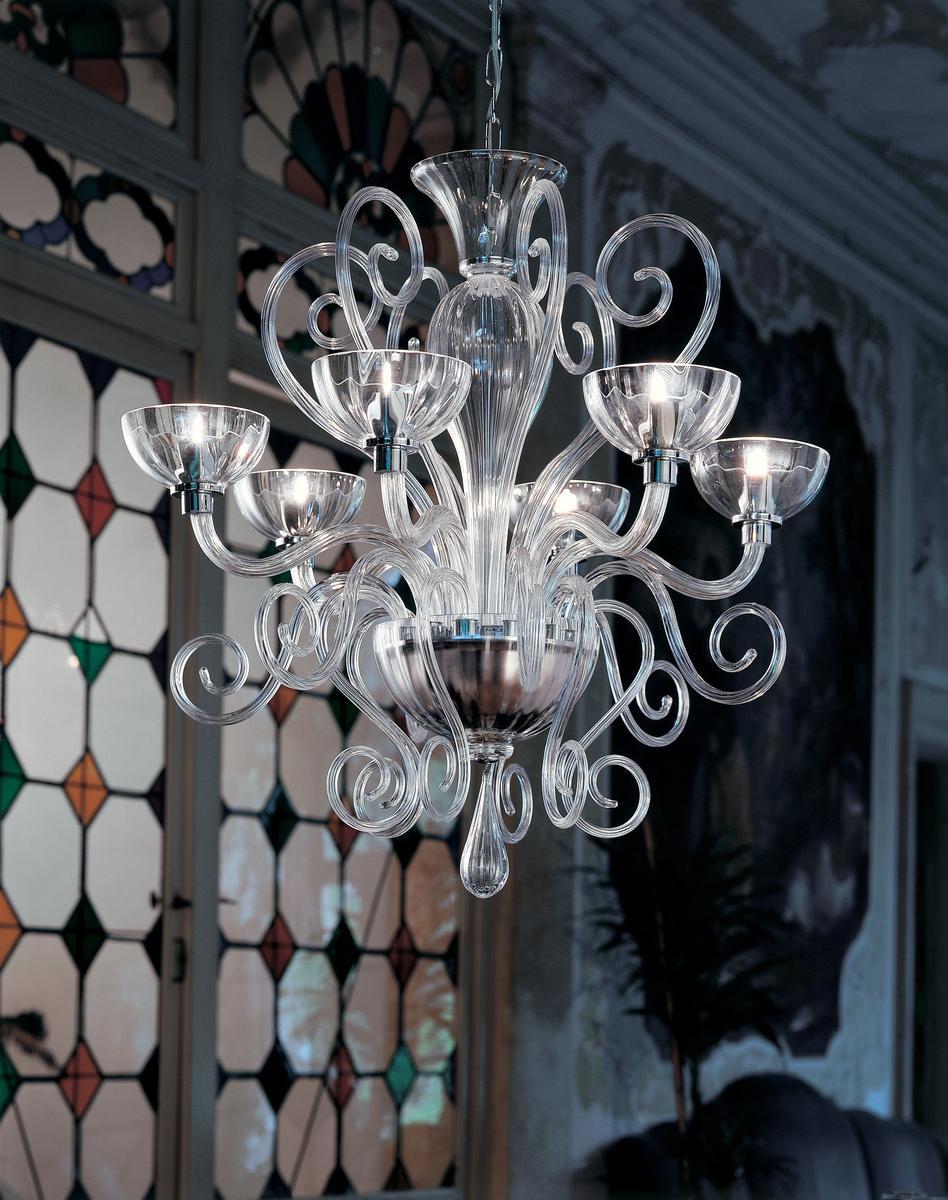 BOLERO L LED blown glass chandelier