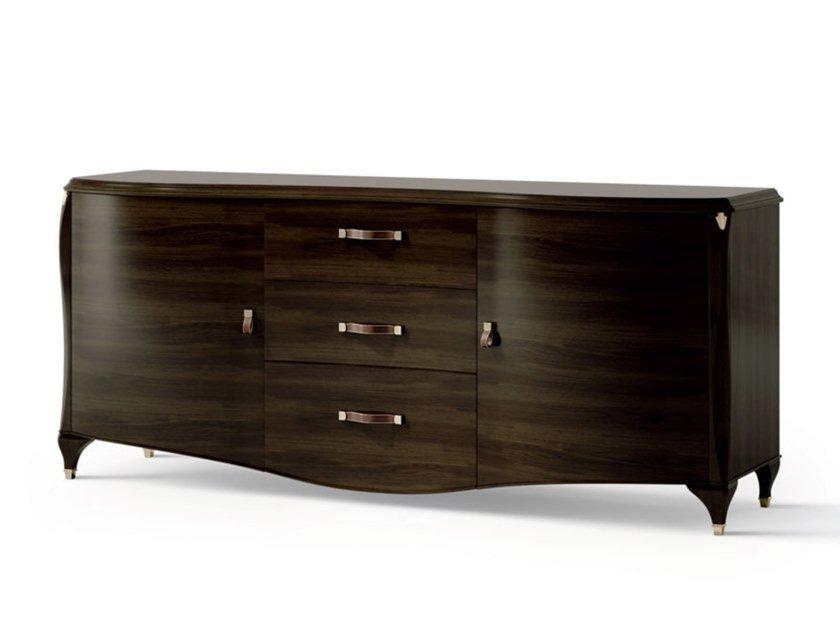 6602 Wooden sideboard with doors and drawers