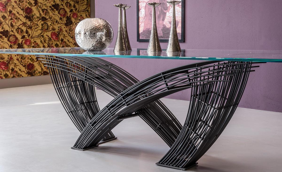 HYSTRIX Rectangular glass table