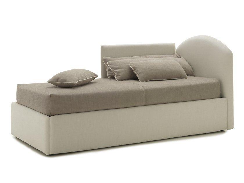 NEOLIA 76 Single bed with upholstered headboard