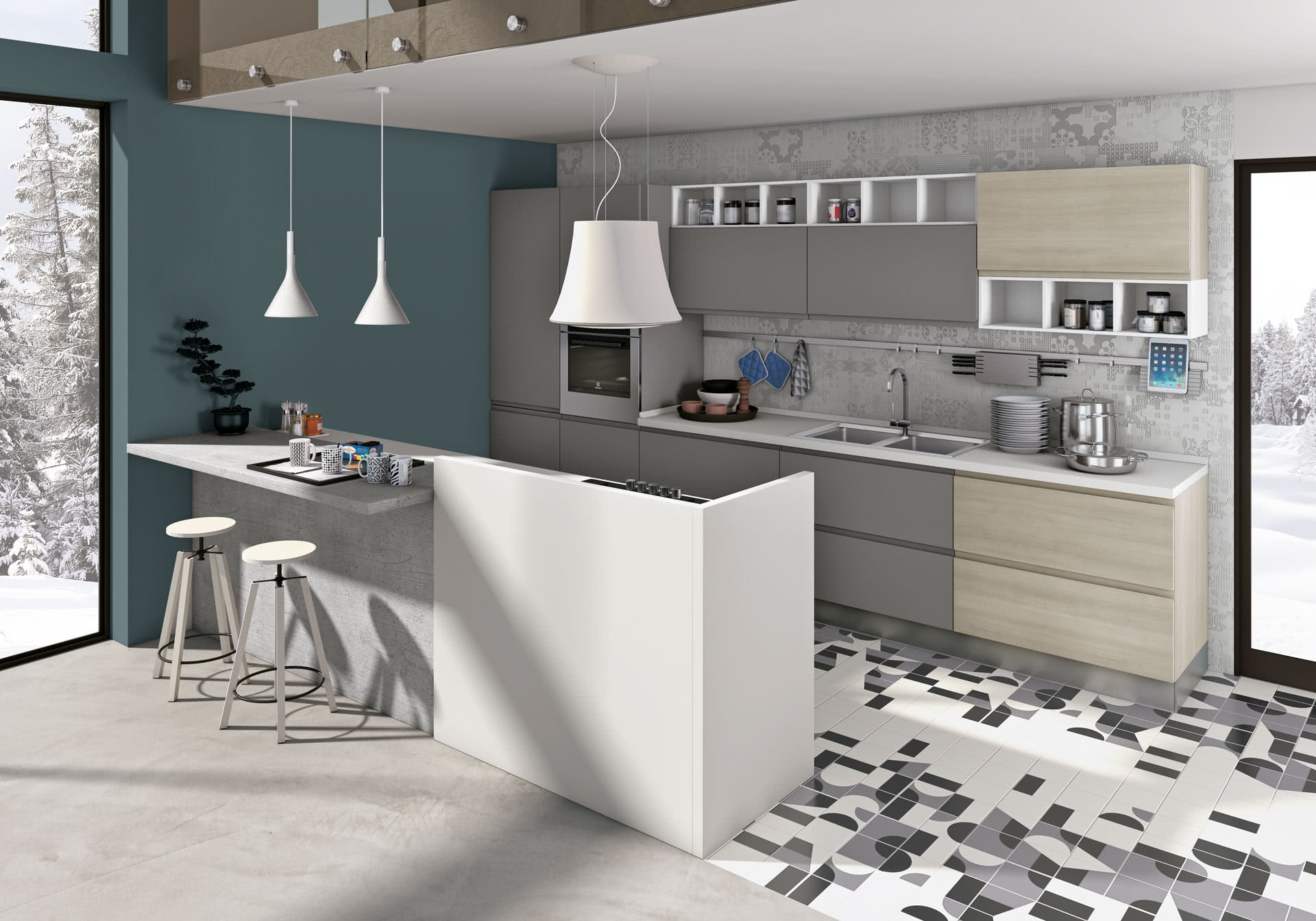 JEY FEEL Melamine kitchen