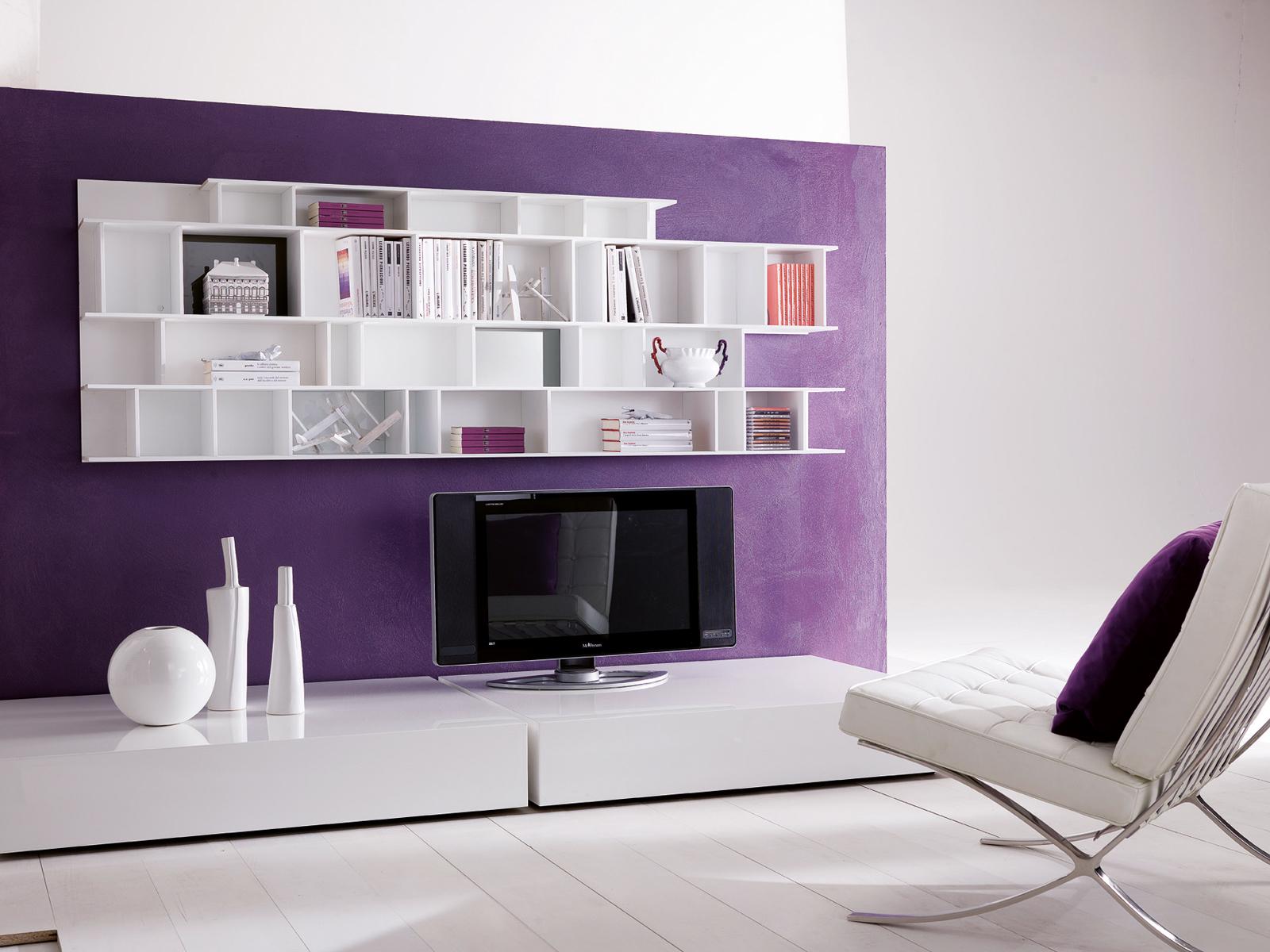 BYBLOS Wall-mounted modular bookcase