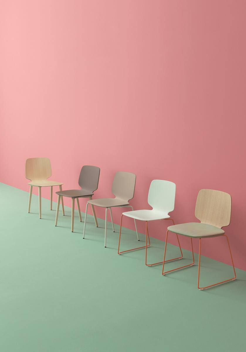 BABILA 2710 Stackable multi-layer wood chair