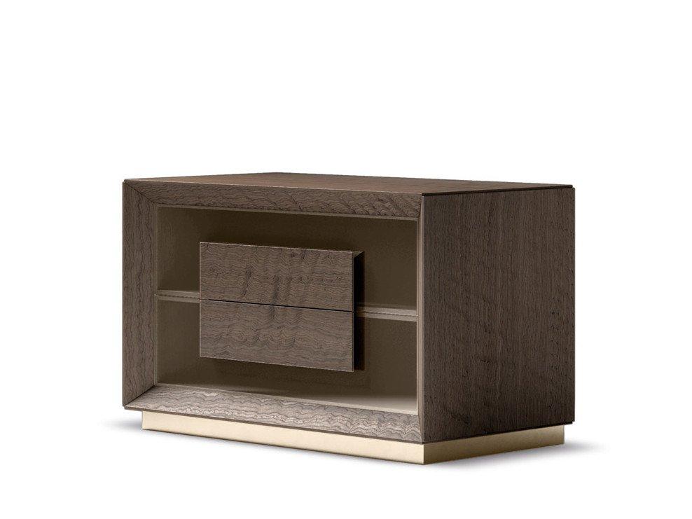 QUADRO Bedside table with drawers