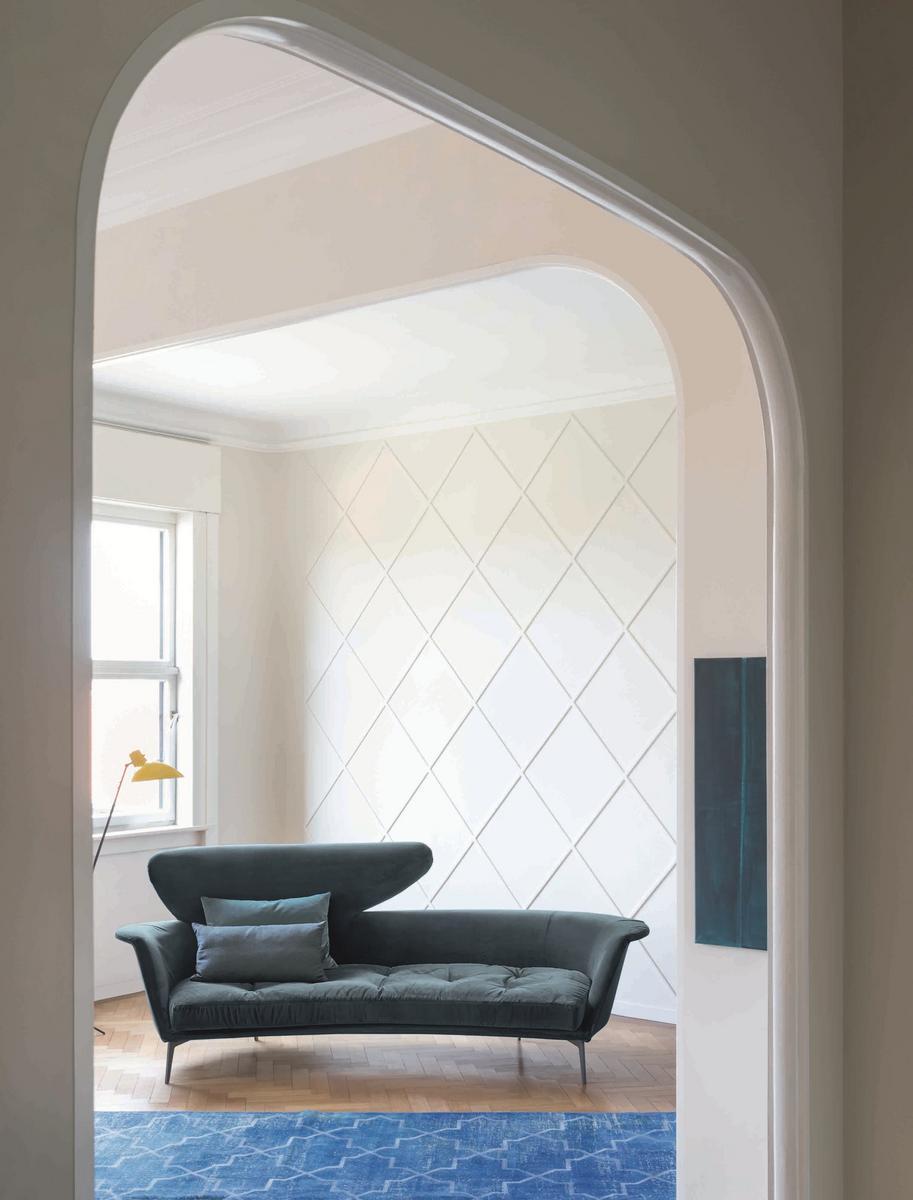 LOVY 2 seater fabric leisure sofa