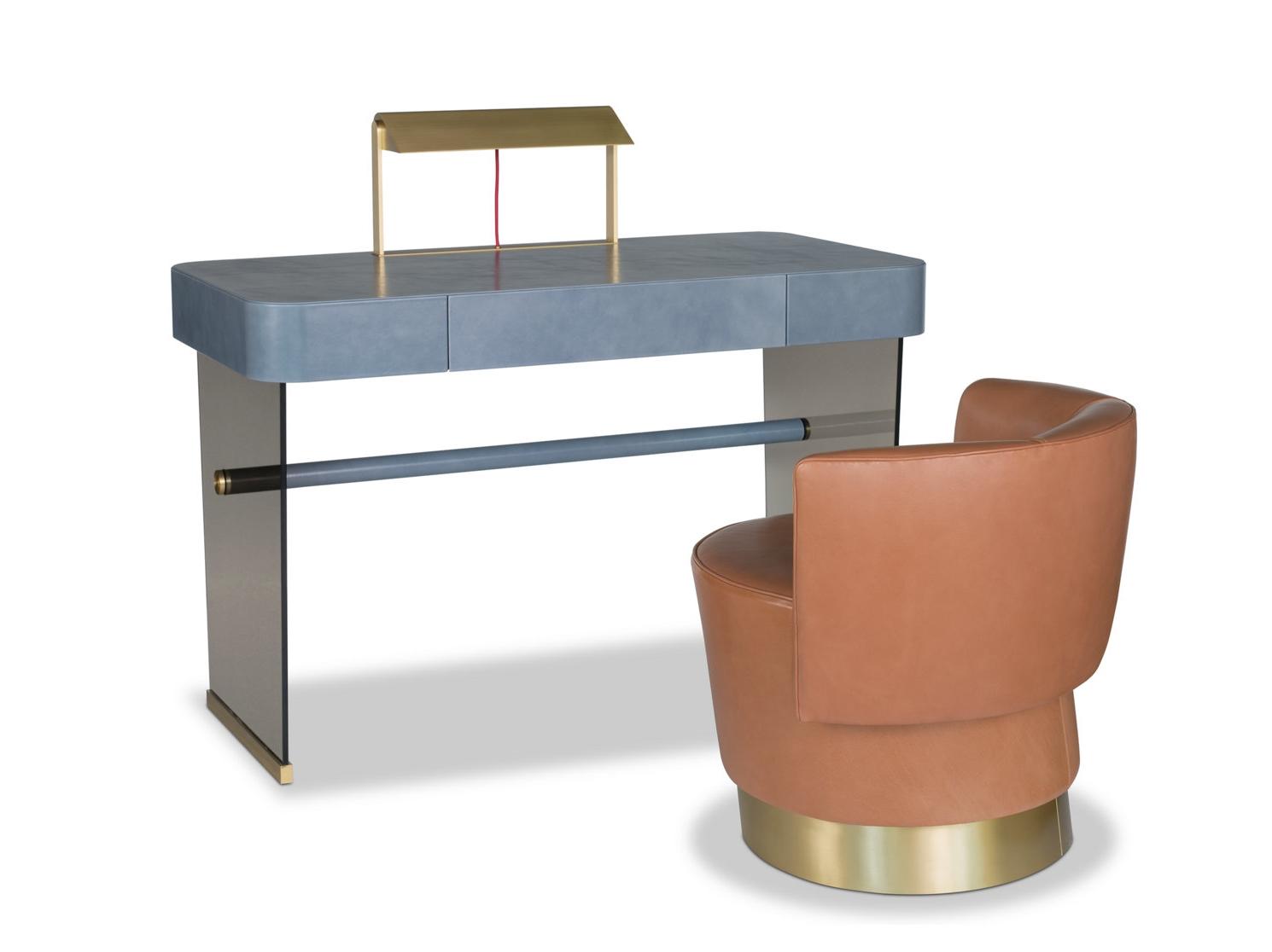 HAZEL Rectangular writing desk with drawers