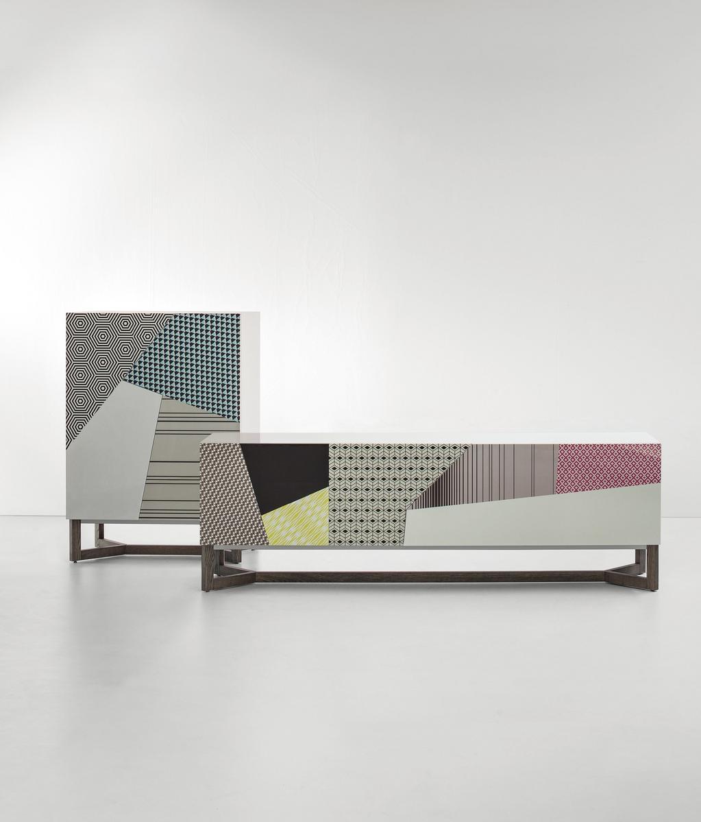 DOPPLER Wooden highboard with doors