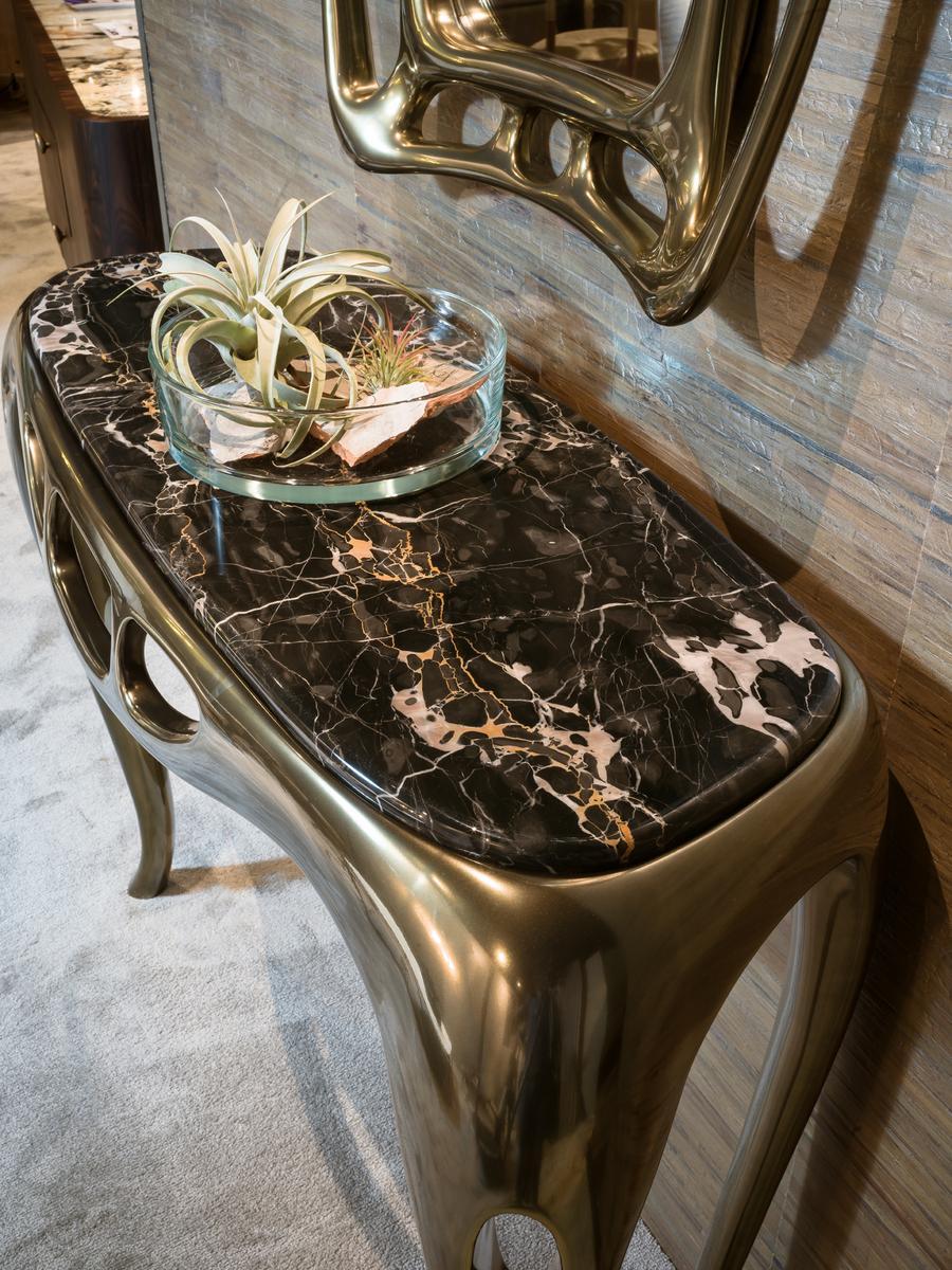 OMERO Rectangular wooden console table