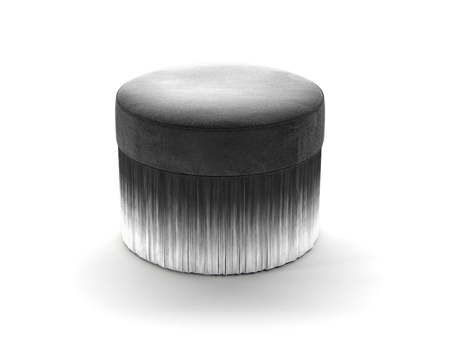 AMAMI Upholstered fabric pouf