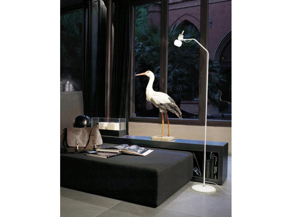 VEGA PT Adjustable glass floor lamp