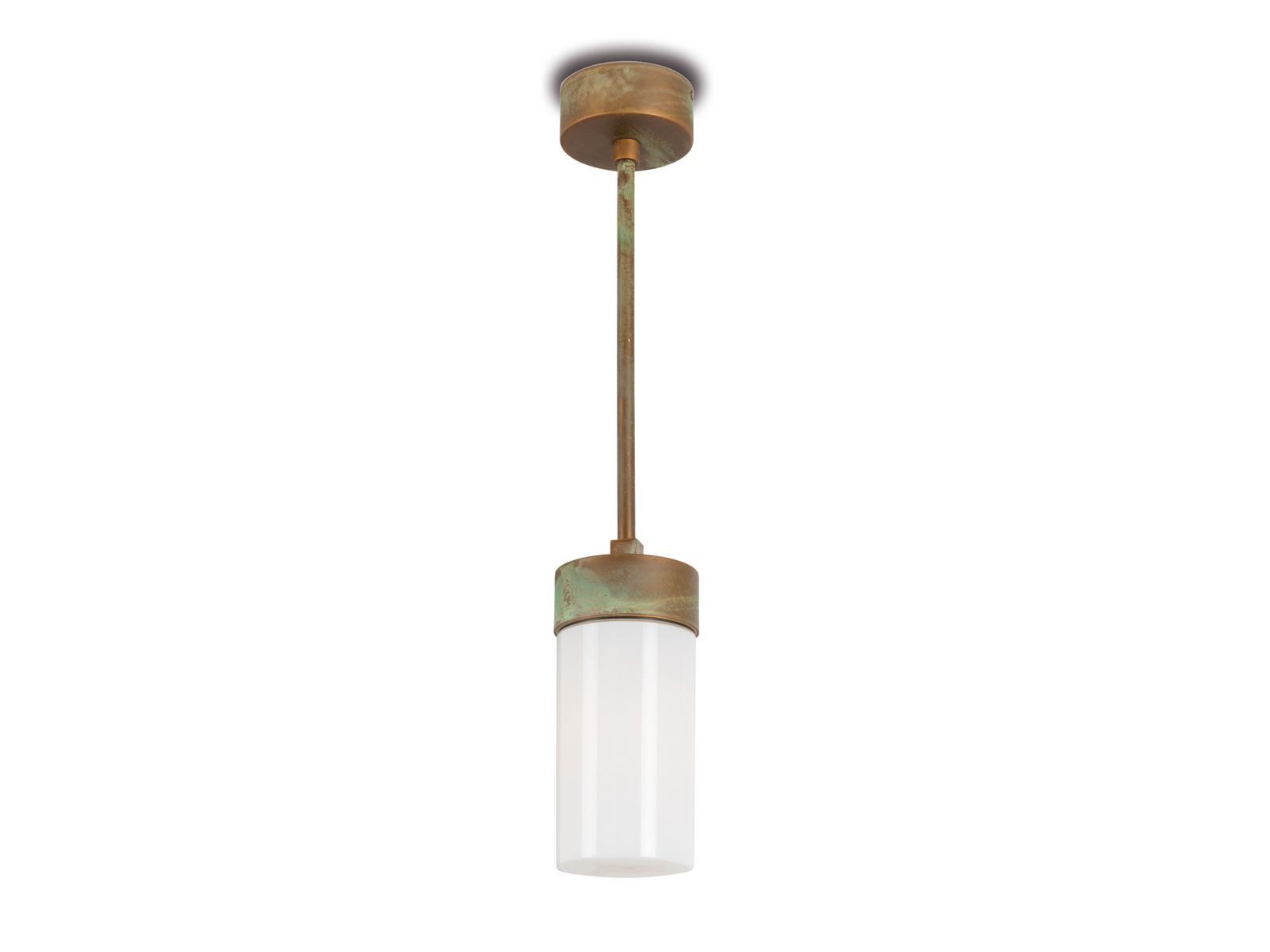 SILINDAR LED brass outdoor pendant lamp