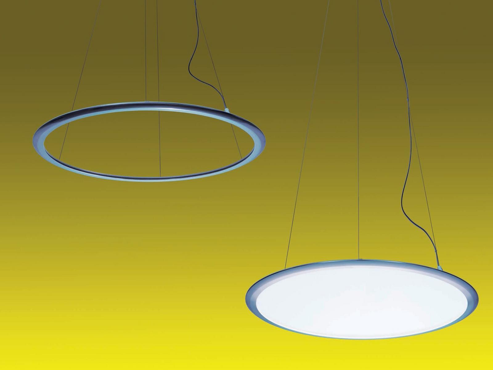 DISCOVERY LED direct-indirect light aluminium pendant lamp