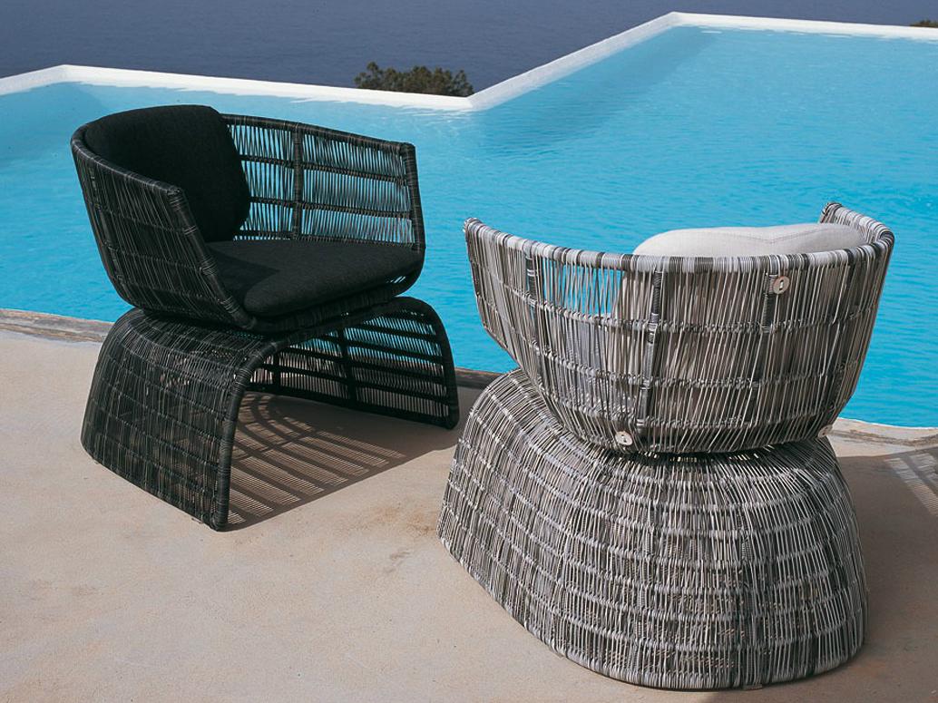 CRINOLINE Polyethylene garden armchair