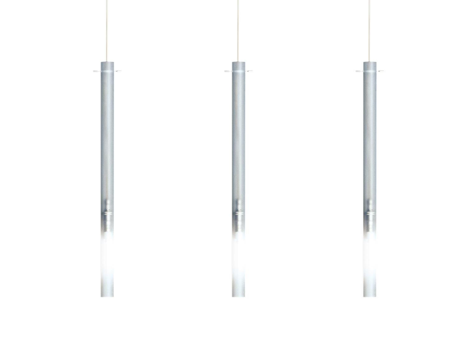 CANNA NUDA Sandblasted glass pendant lamp