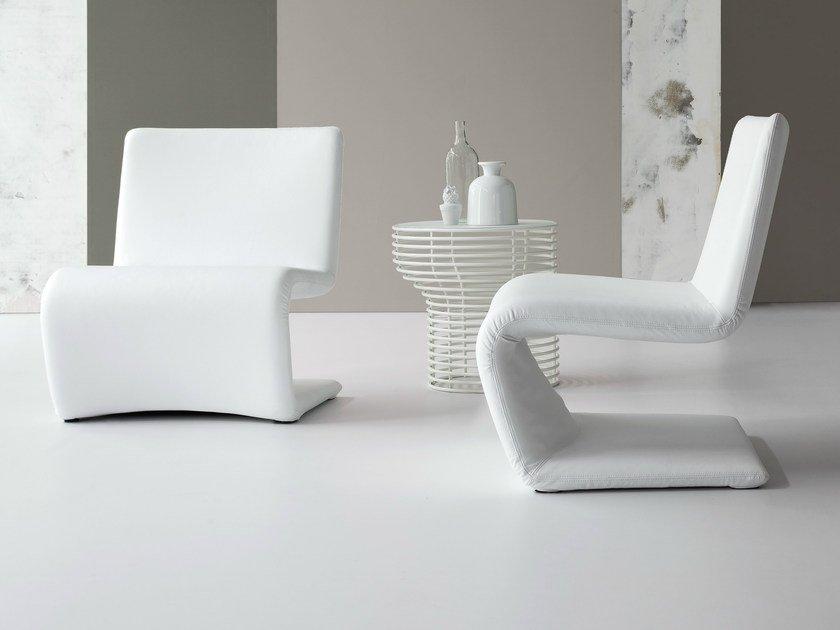 VENERE LOUNGE Cantilever upholstered easy chair