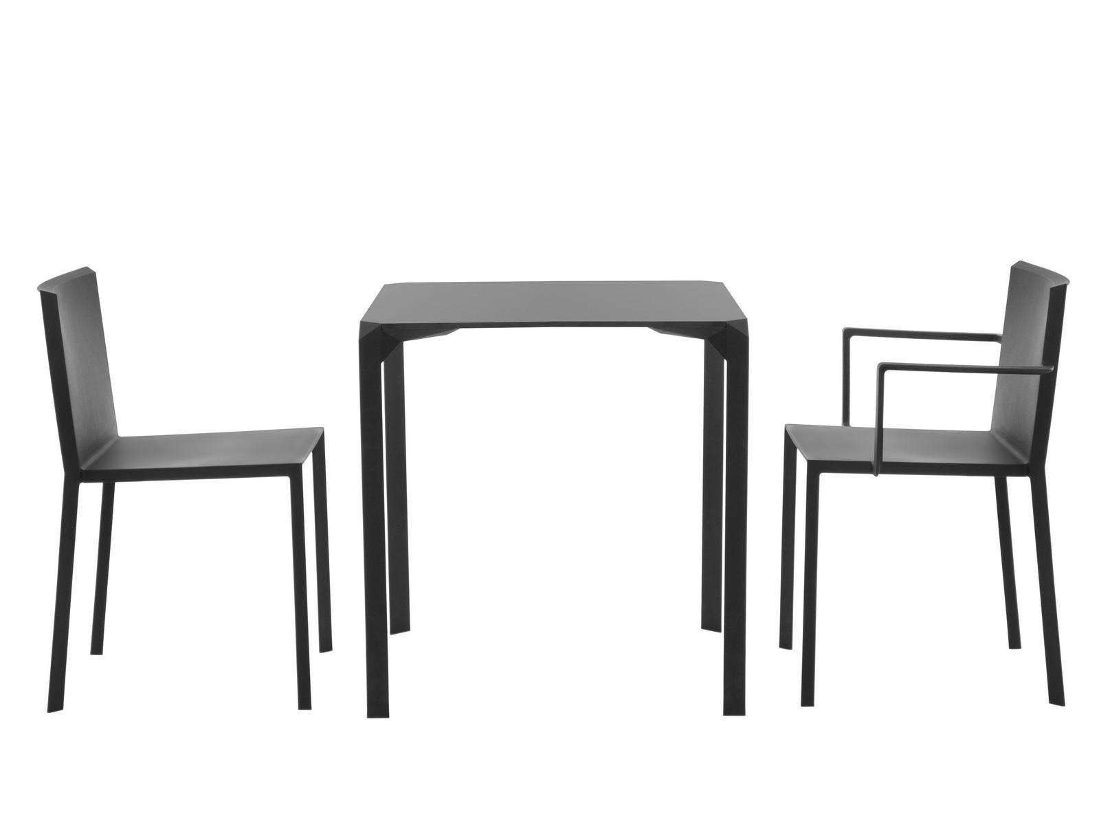 QUARTZ Polyamide garden chair with armrests