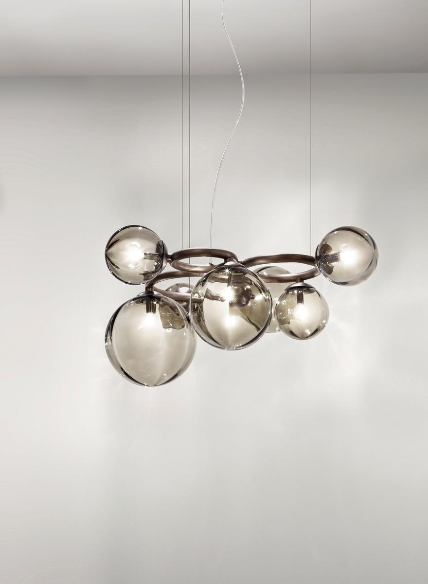 PUPPET RING SP Halogen glass pendant lamp