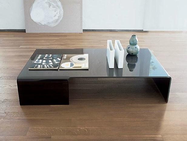 SPIDER Low glass coffee table