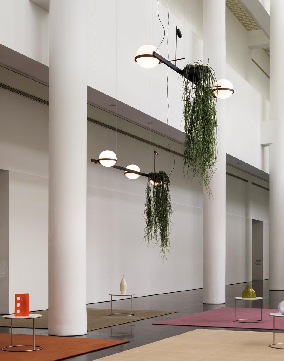 PALMA LED blown glass pendant lamp
