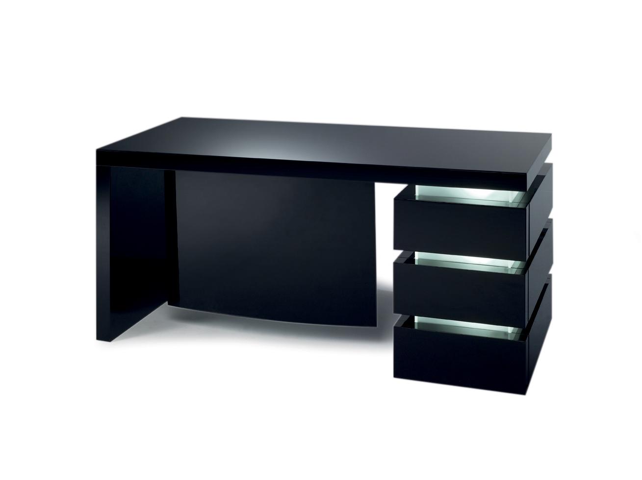 LUCE Wooden office desk with drawers