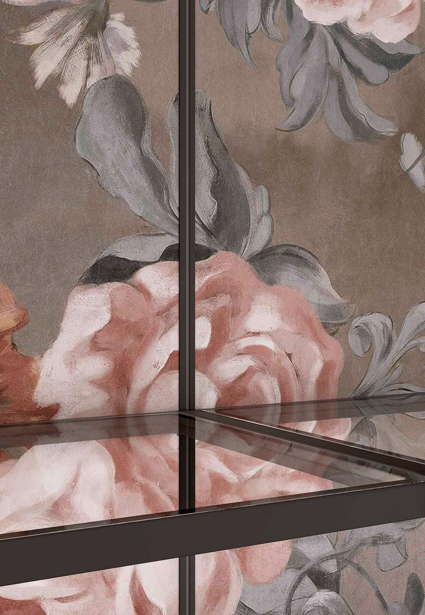 GLASS Glass and aluminium wardrobe