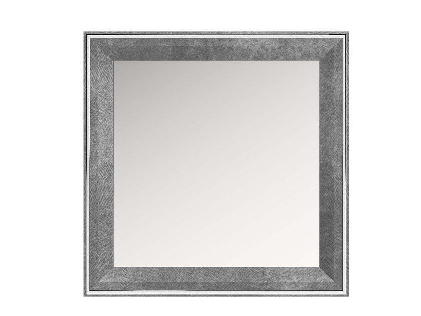 KU Q Square framed wooden mirror