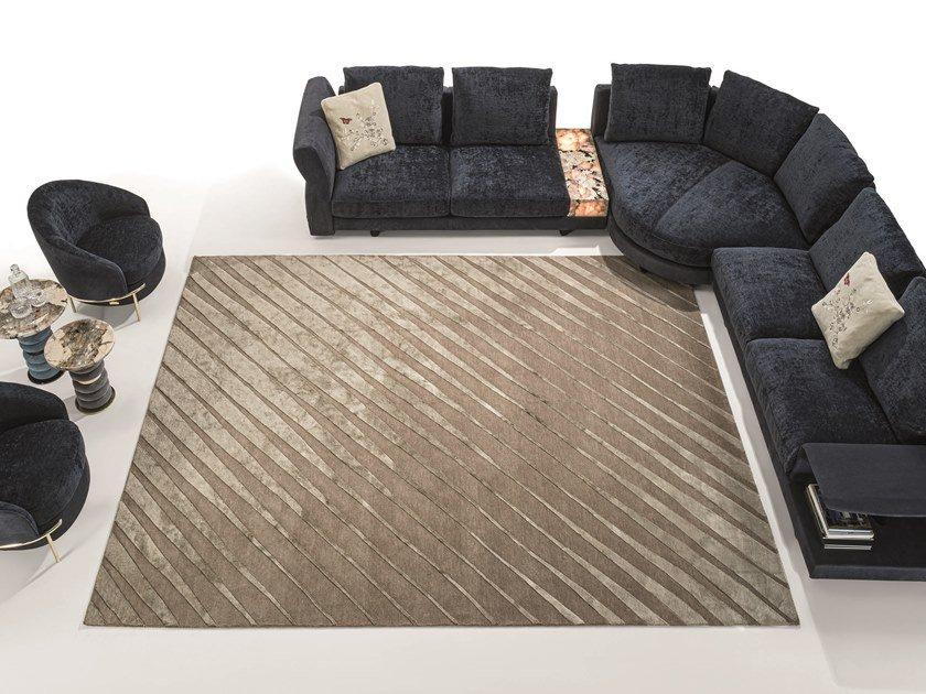 SHADE Rectangular wool rug in a contemporary style