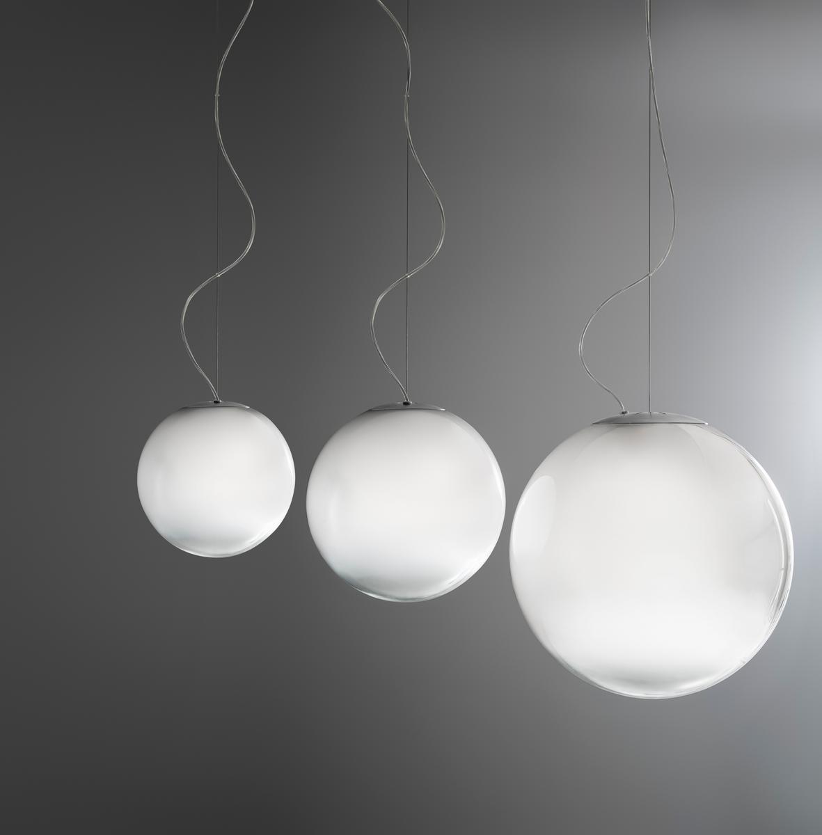 SMOKE LED handmade blown glass pendant lamp