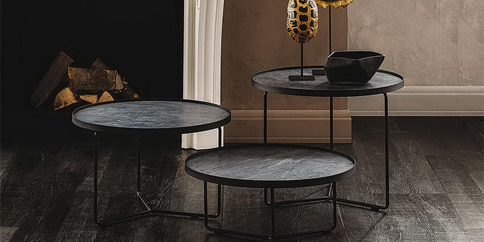 BILLY KERAMIK Round ceramic coffee table