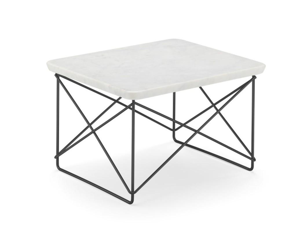 LTR Coffee table with Carrara marble top and steel base