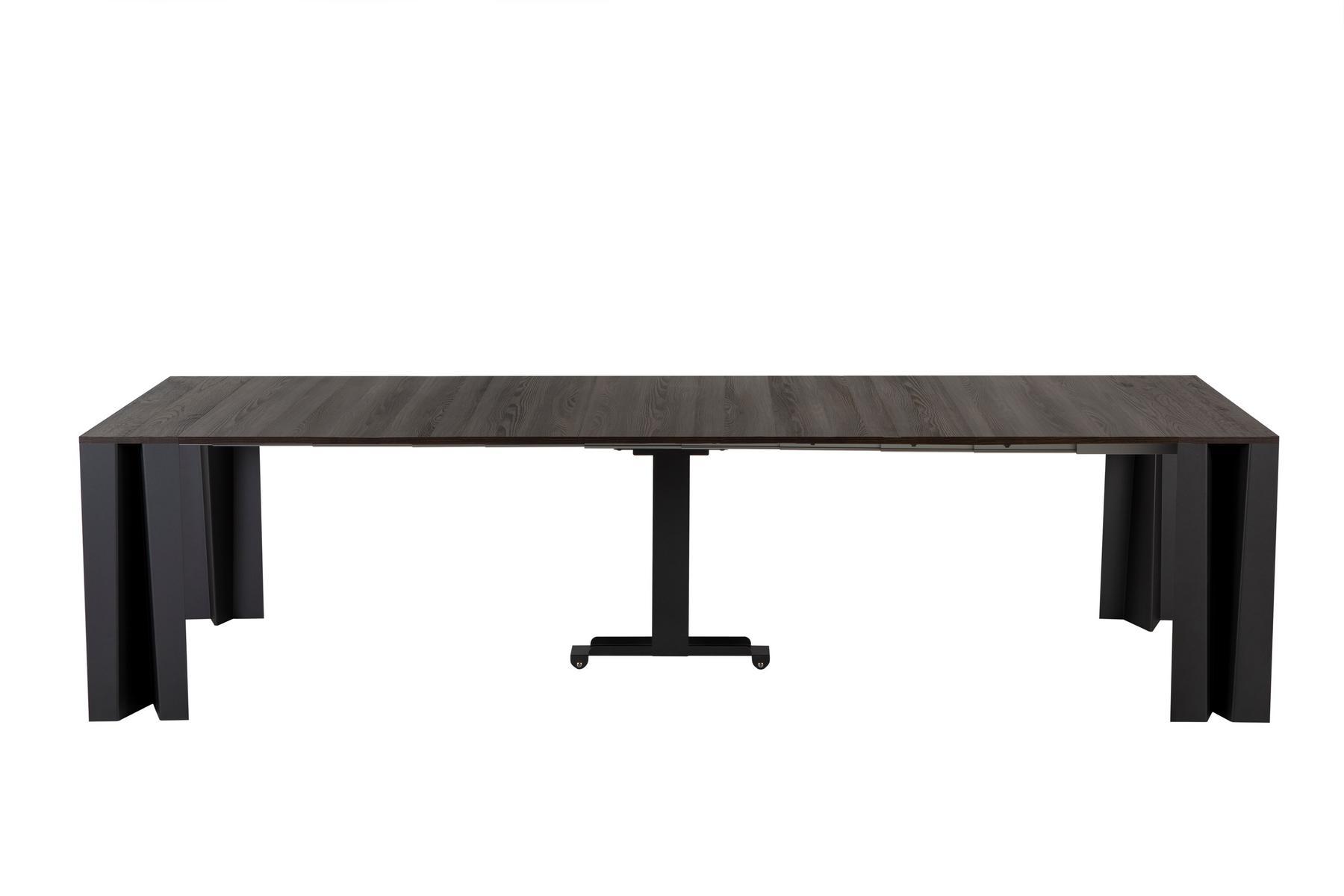 LEAF Extending rectangular oak console table