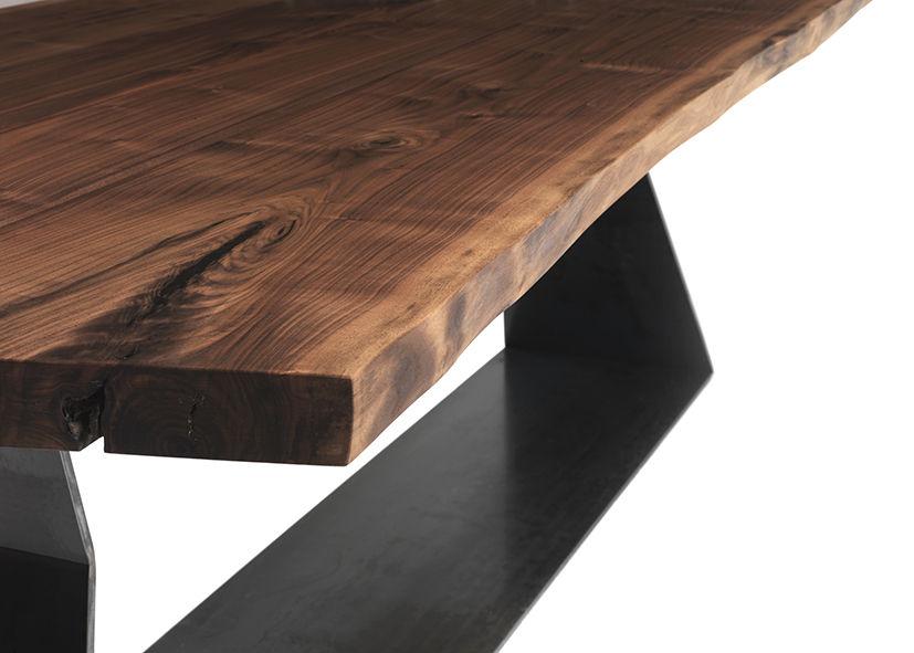 BEDROCK Rectangular veneer table