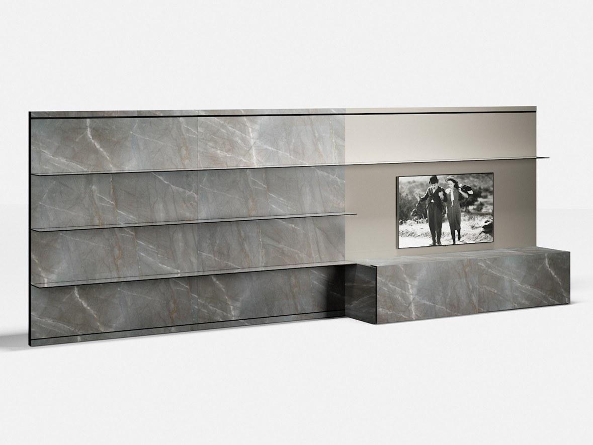SYSTEM 01 Sectional glass TV wall system