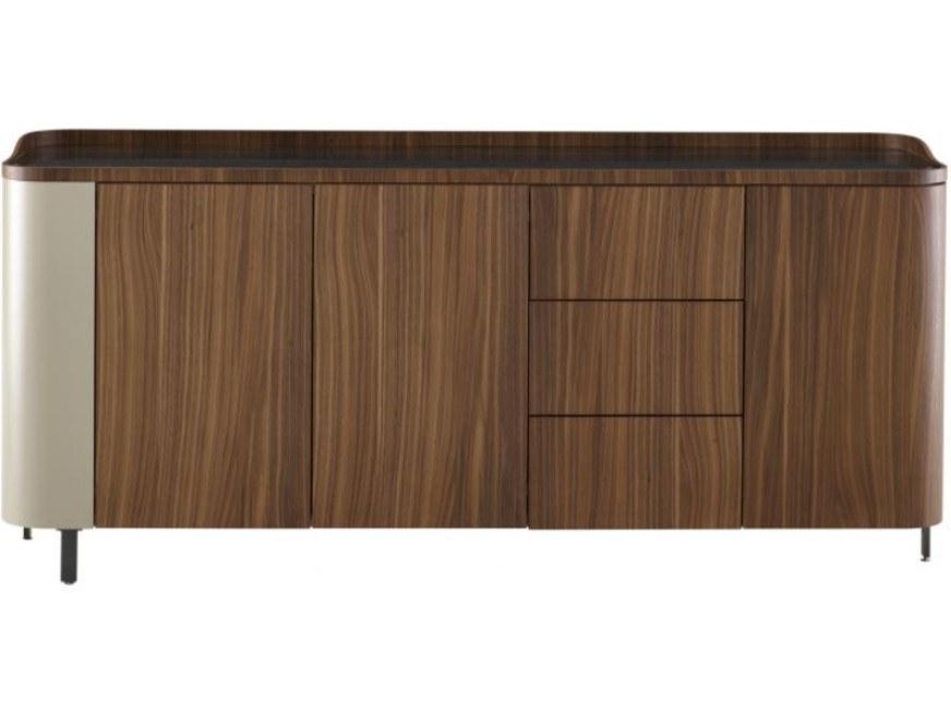 POSTMODERNE Multi-layer wood sideboard with doors with drawers